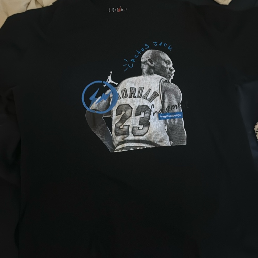 Jordan Travis Scott cactus jack fragment T-shirt